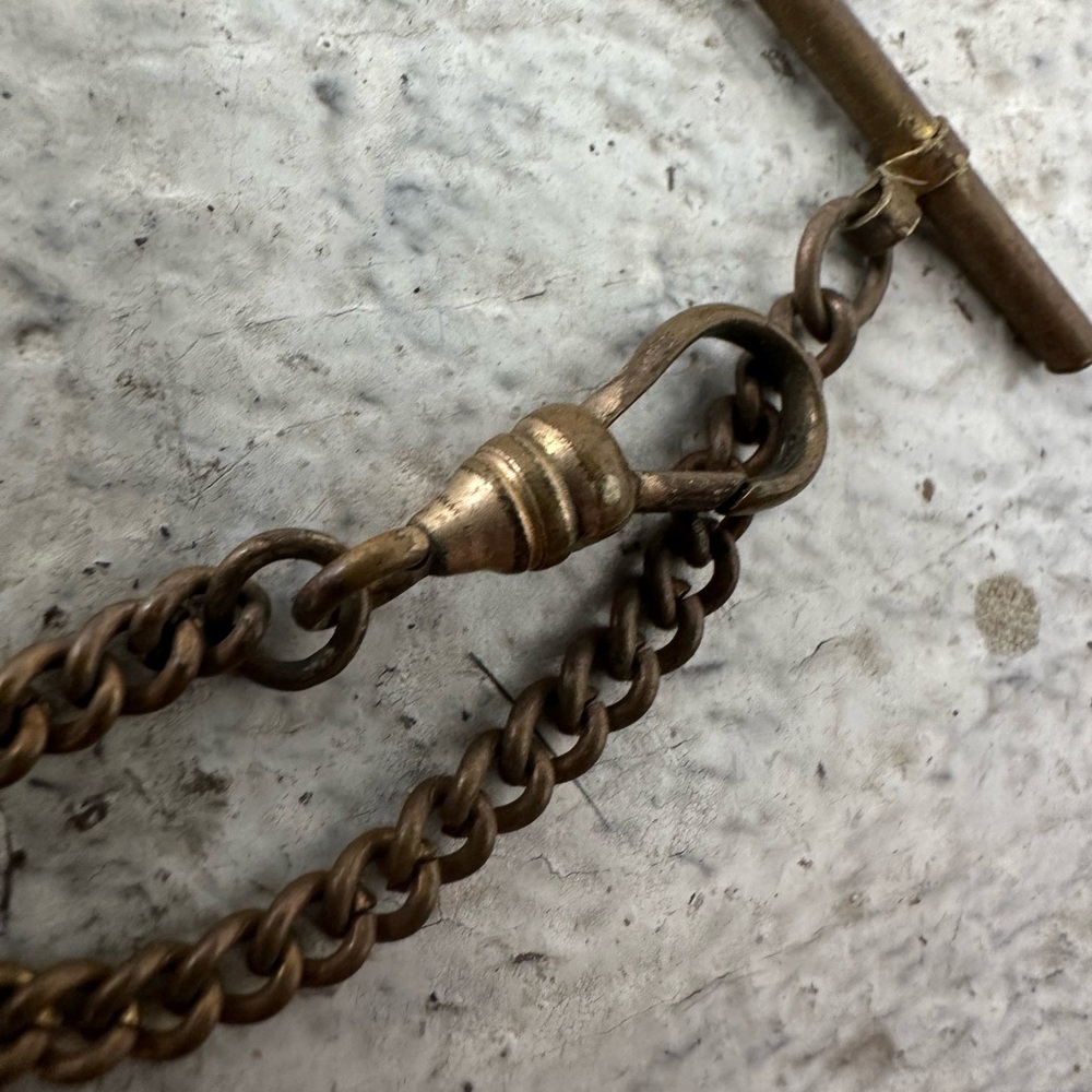Antique 9.5” Watch Fob Chain - Picture 5 of 6